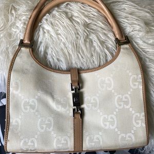 Vintage Gucci Cream Jackie Bag